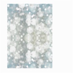 Light Circles, Blue Gray White Colors Large Garden Flag (two Sides)