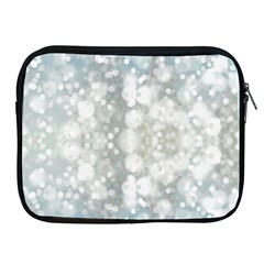 Light Circles, Blue Gray White Colors Apple Ipad 2/3/4 Zipper Cases by picsaspassion