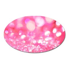 Pink Diamond  Oval Magnet by Brittlevirginclothing