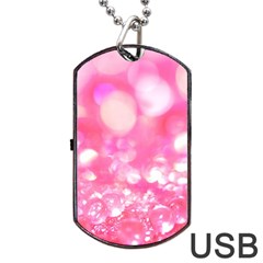 Pink Diamond  Dog Tag Usb Flash (one Side) by Brittlevirginclothing