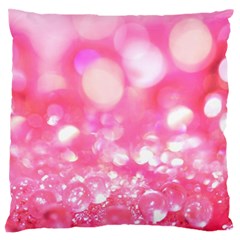 Pink Diamond  Large Flano Cushion Case (one Side) by Brittlevirginclothing