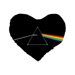 Pink Floyd  Standard 16  Premium Heart Shape Cushions by Brittlevirginclothing