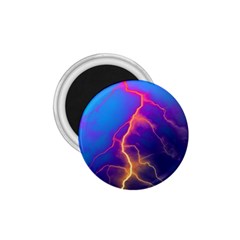 Lightning Colors, Blue Sky, Pink Orange Yellow 1 75  Magnets