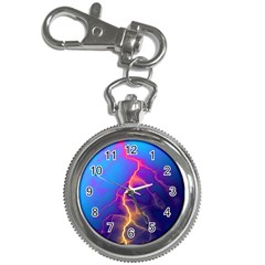 Lightning Colors, Blue Sky, Pink Orange Yellow Key Chain Watches by picsaspassion