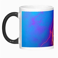 Lightning Colors, Blue Sky, Pink Orange Yellow Morph Mugs by picsaspassion