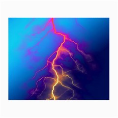 Lightning Colors, Blue Sky, Pink Orange Yellow Small Glasses Cloth (2-side)