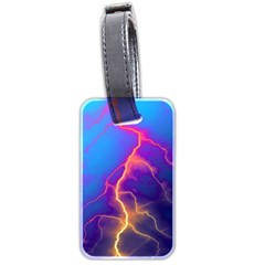 Lightning Colors, Blue Sky, Pink Orange Yellow Luggage Tags (two Sides)