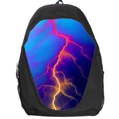 Lightning Colors, Blue Sky, Pink Orange Yellow Backpack Bag