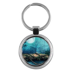 Mysterious Fantasy Nature  Key Chains (round)  by Brittlevirginclothing