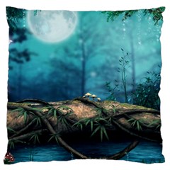 Mysterious Fantasy Nature  Large Flano Cushion Case (two Sides)