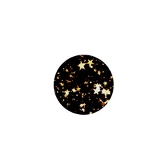 Golden Stars In The Sky 1  Mini Buttons