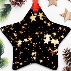 Golden Stars In The Sky Ornament (star) 