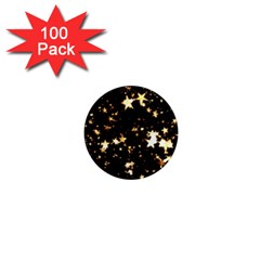 Golden Stars In The Sky 1  Mini Magnets (100 Pack) 