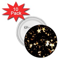 Golden Stars In The Sky 1 75  Buttons (10 Pack)