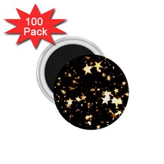 Golden Stars In The Sky 1 75  Magnets (100 Pack) 