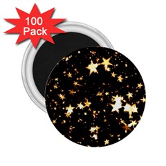 Golden Stars In The Sky 2 25  Magnets (100 Pack) 