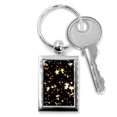 Golden Stars In The Sky Key Chains (rectangle) 