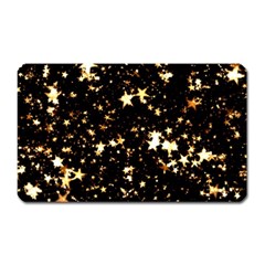 Golden Stars In The Sky Magnet (rectangular)