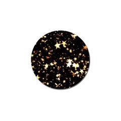 Golden Stars In The Sky Golf Ball Marker (4 Pack) by picsaspassion