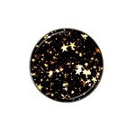 Golden stars in the sky Hat Clip Ball Marker Front