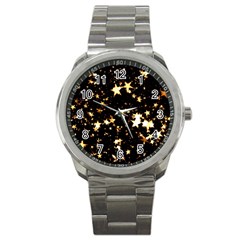 Golden Stars In The Sky Sport Metal Watch