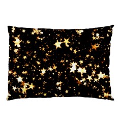 Golden Stars In The Sky Pillow Case