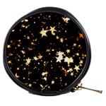 Golden stars in the sky Mini Makeup Bags Front