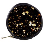 Golden stars in the sky Mini Makeup Bags Back