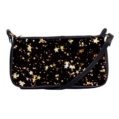 Golden Stars In The Sky Shoulder Clutch Bags