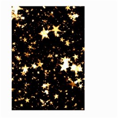 Golden Stars In The Sky Large Garden Flag (two Sides)