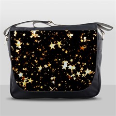 Golden Stars In The Sky Messenger Bags