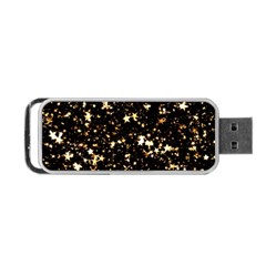 Golden Stars In The Sky Portable Usb Flash (two Sides)