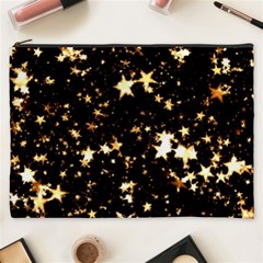 Golden Stars In The Sky Cosmetic Bag (xxxl) 