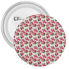 Gorgeous Pink Flower Pattern 3  Buttons by Brittlevirginclothing