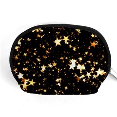 Golden Stars In The Sky Accessory Pouches (medium) 