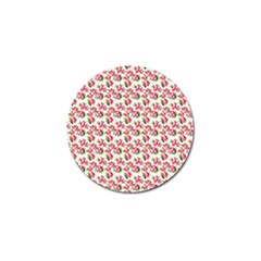 Gorgeous Pink Flower Pattern Golf Ball Marker by Brittlevirginclothing