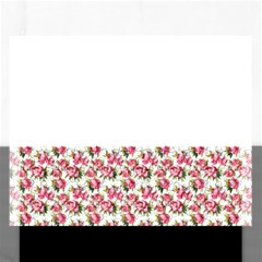 Gorgeous Pink Flower Pattern Rectangular Jigsaw Puzzl by Brittlevirginclothing