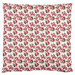 Gorgeous Pink Flower Pattern Large Cushion Case (two Sides) by Brittlevirginclothing