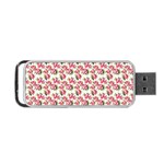 Gorgeous Pink Flower Pattern Portable USB Flash (Two Sides) Front