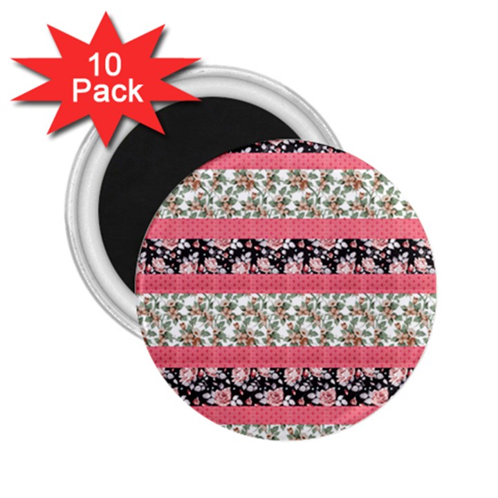 Cute Flower Pattern 2.25  Magnets (10 pack) 