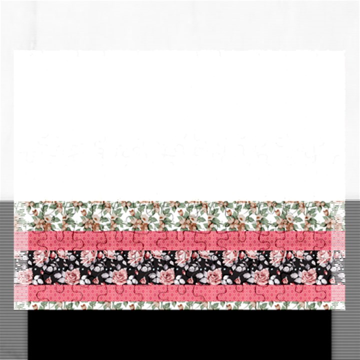 Cute Flower Pattern Rectangular Jigsaw Puzzl