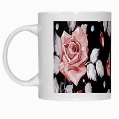 Vintage Flower White Mugs by Brittlevirginclothing