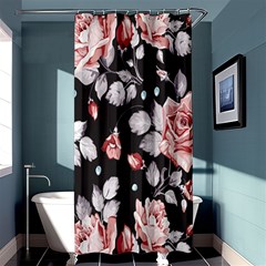 Vintage Flower Shower Curtain 36  X 72  (stall)  by Brittlevirginclothing