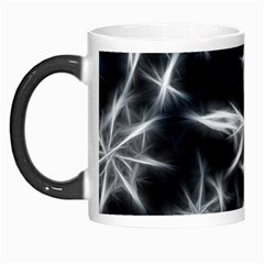 Snowflake In Feather Look, Black And White Morph Mugs