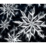 Snowflake in feather look, black and white Deluxe Canvas 14  x 11  14  x 11  x 1.5  Stretched Canvas