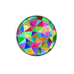 Triangles, Colorful Watercolor Art  Painting Hat Clip Ball Marker (4 Pack)