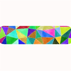 Triangles, Colorful Watercolor Art  Painting Large Bar Mats