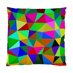 Colorful Triangles, Oil Painting Art Standard Cushion Case (one Side)