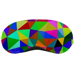 Colorful Triangles, Oil Painting Art Sleeping Masks