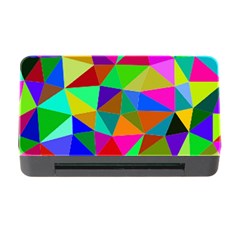 Colorful Triangles, Oil Painting Art Memory Card Reader With Cf